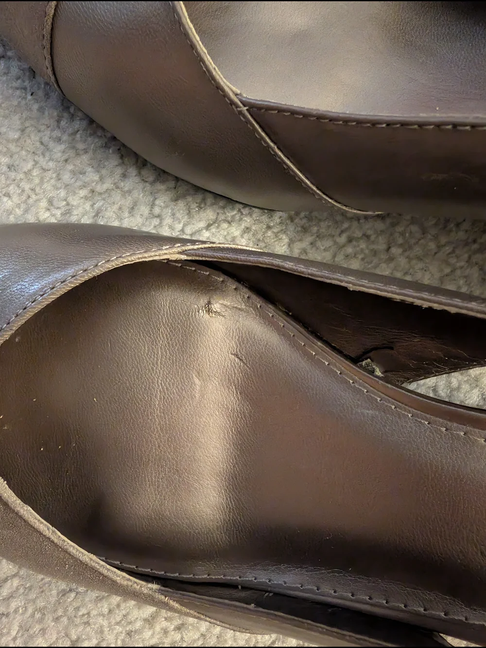 New Women’s BANDOLINO Slingback Peep-Toe Wedges In Copper